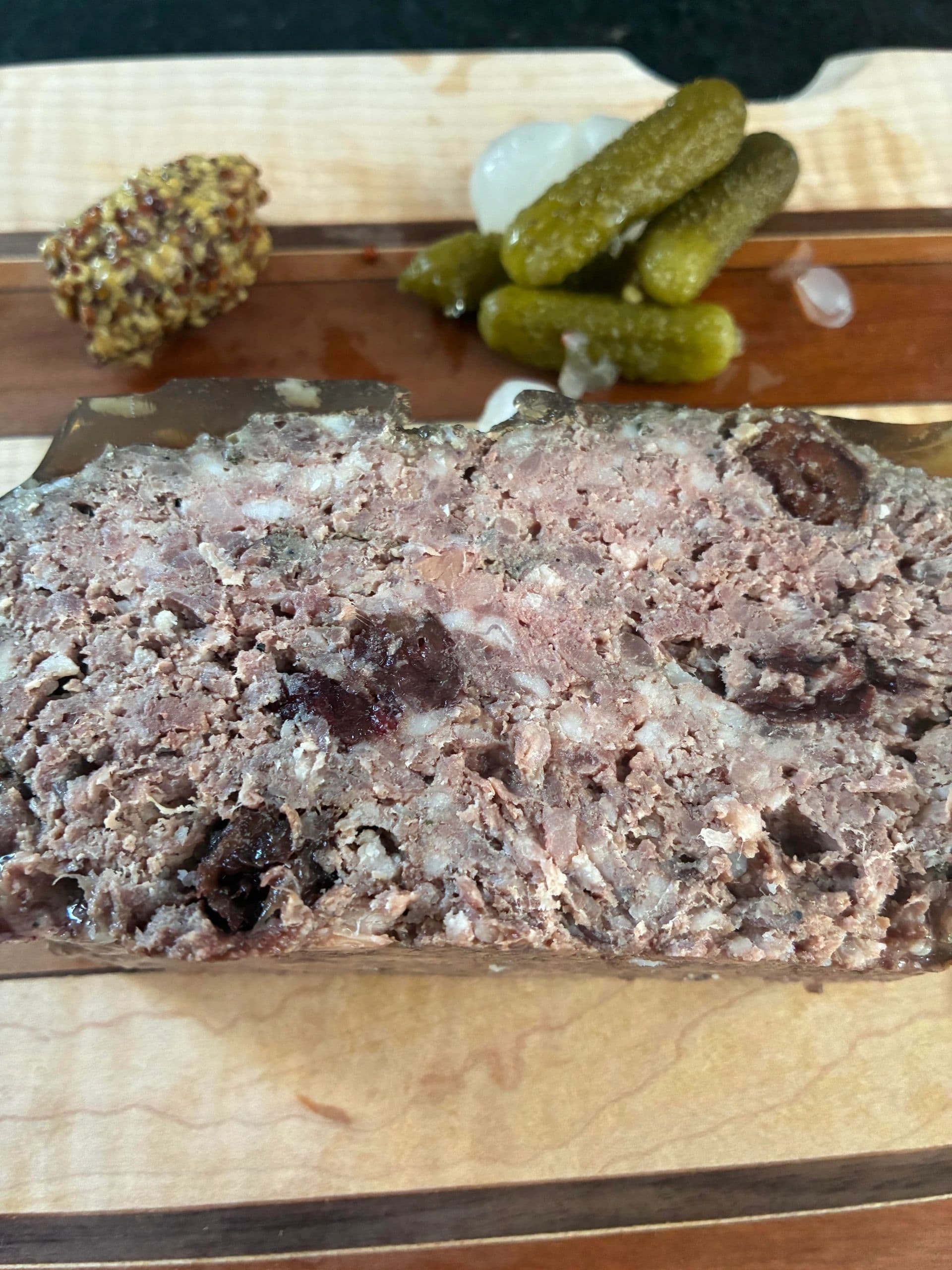BLACK BEAR AND DUCK TERRINE WITH FRANKLIN WHISKY